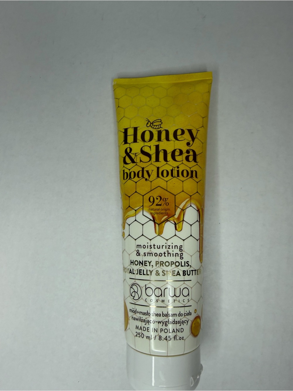 Honey & Shea Body Lotion and Honey & Oats Hand Cream Duo - Yellow & White